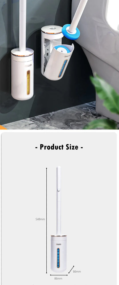 Wall-mounted Disposable Toilet Brush Home Replaceable Toilet Brush Bathroom Cleaning Tools WC Bathroom Accessories