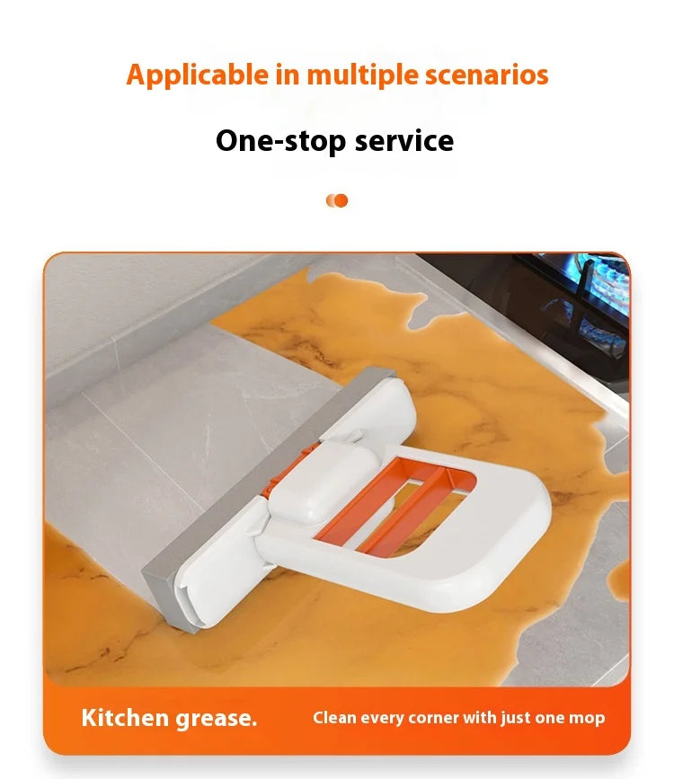 Multifunctional Mini Handheld Mop Mini Sponge Mop Mini Portable Hand-free Wash Mops for Desktop  Bathroom Kitchen Car Cleaning