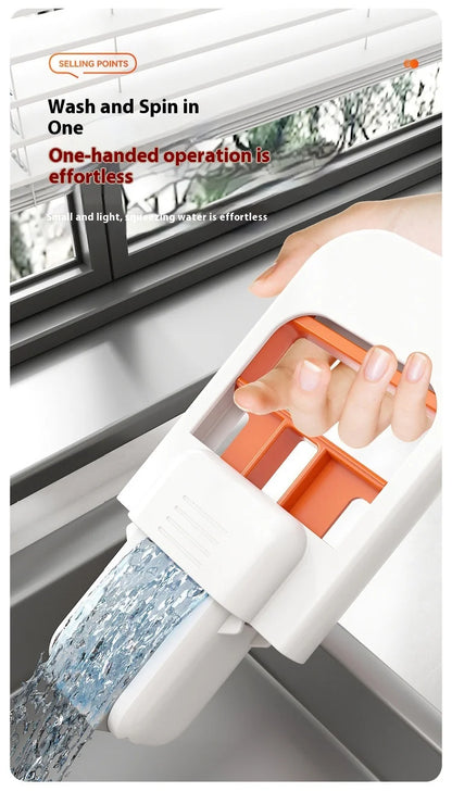Multifunctional Mini Handheld Mop Mini Sponge Mop Mini Portable Hand-free Wash Mops for Desktop  Bathroom Kitchen Car Cleaning