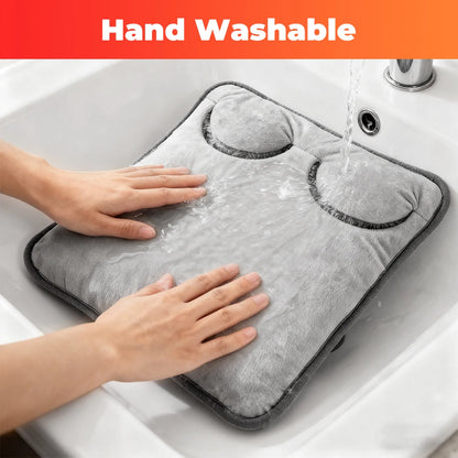 Electric Foot Heating Pad Household Foot Warmer Heater Mat with 4 Heat Levels & 4 Timers Fast Heating for Bed Office Winter Use