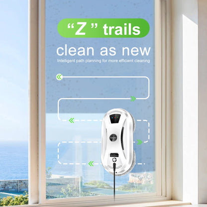 DomSupplies™ Ultra Thin Window Robot | Automatic Cleaning with Sensors & Water Spray or Loose Pads